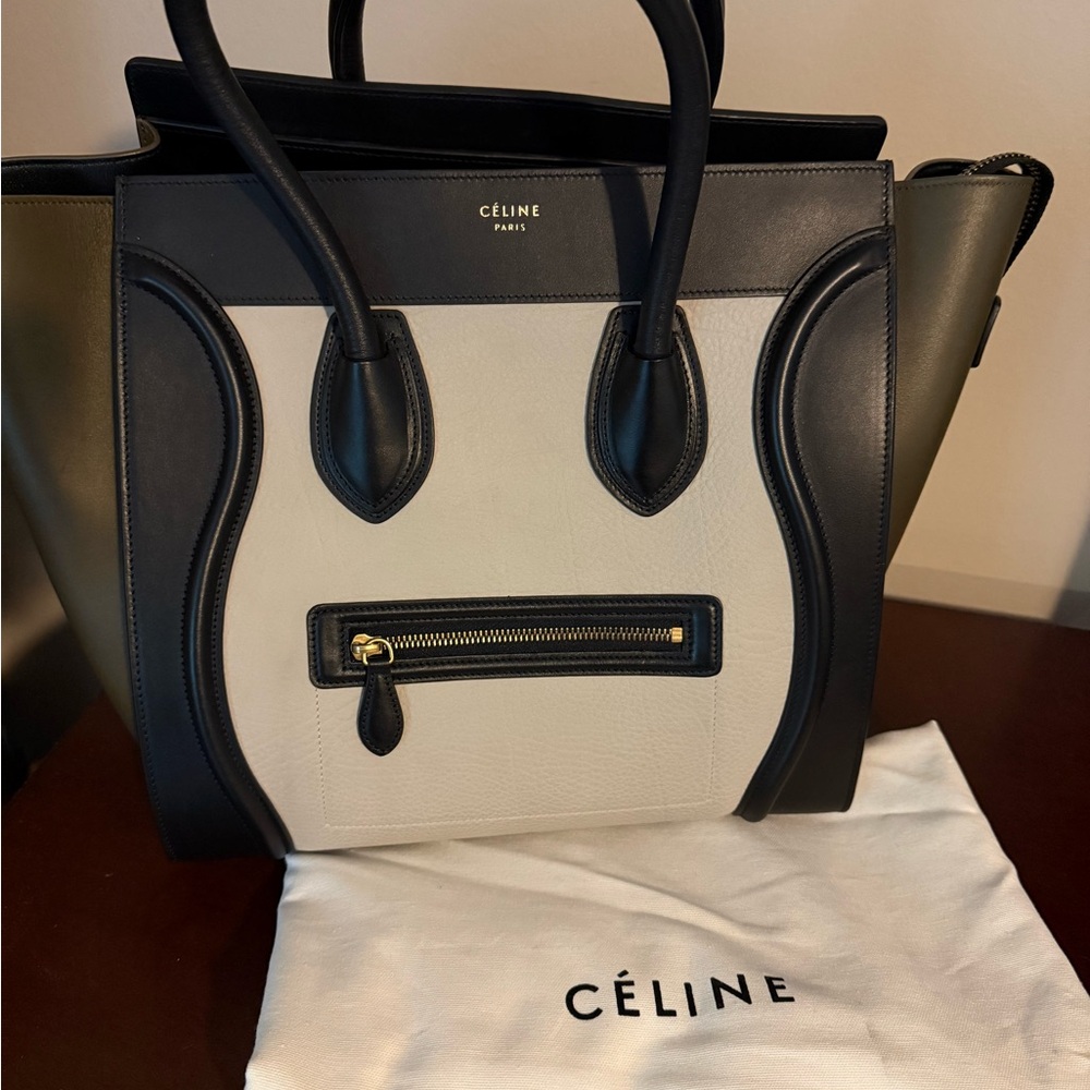 Celine Black and Cream Bag